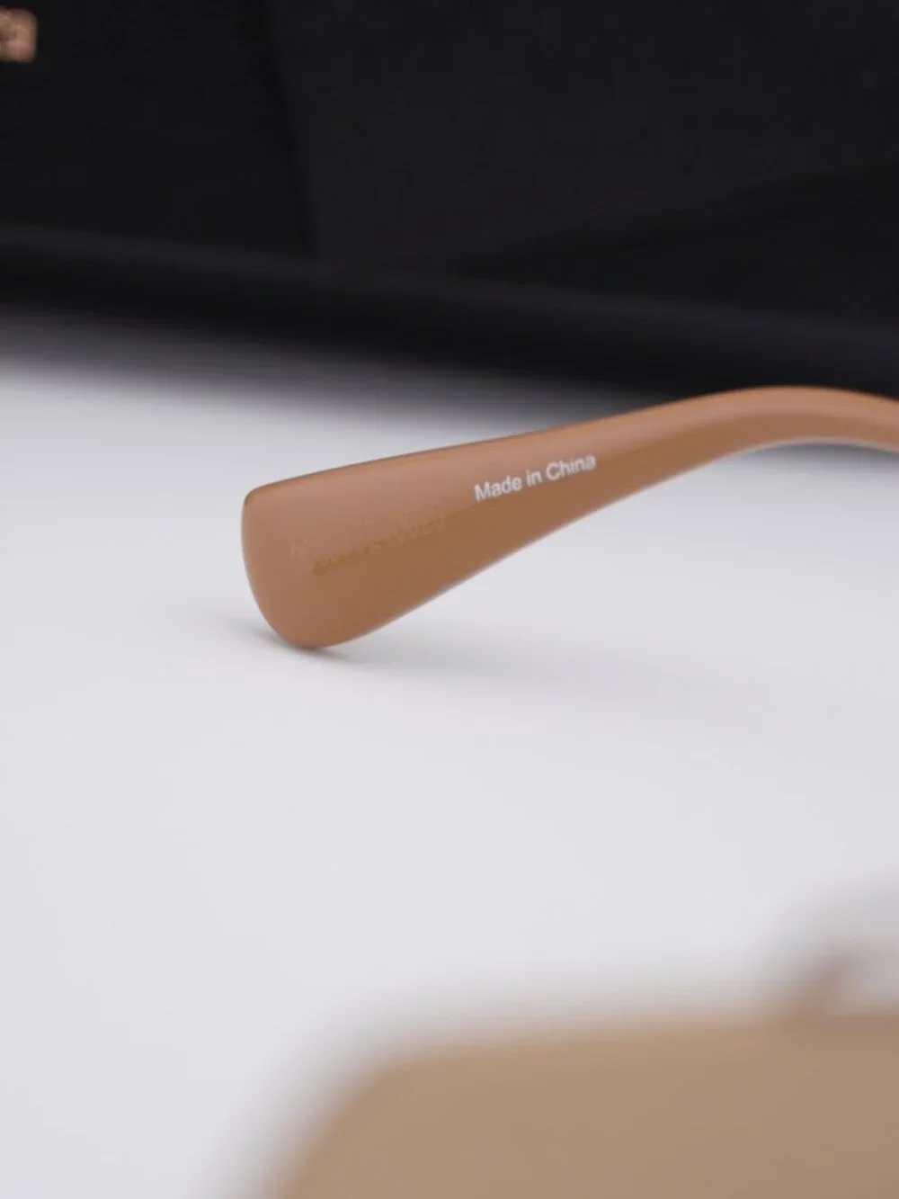 Max Mara MM0165 45E Joey Geometric Sunglasses - Shiny Light Brown/Brown